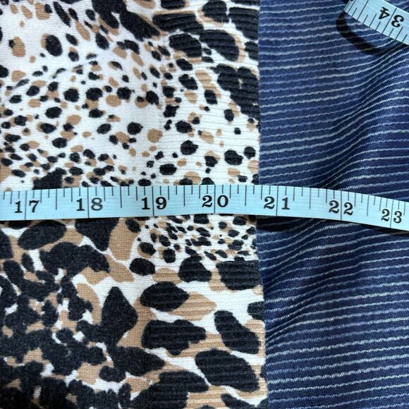 Croft and Barrow Womens Petite M Cardigan Leopard Animal Print Sweater Boho Chic - Picture 6 of 7